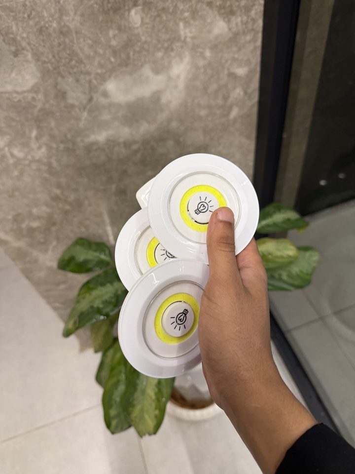 إضاءة LED لاسلكية مع ريموت – طقم 3 قطع — صورة 9