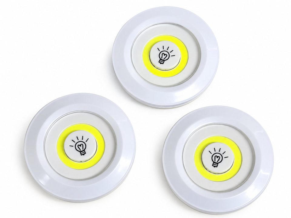 إضاءة LED لاسلكية مع ريموت – طقم 3 قطع — صورة 6