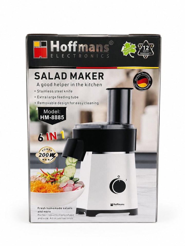 قطّاعة وخلاطة السلطات الكهربائية 6×1 – Hoffmans HM-8885 � — صورة 12