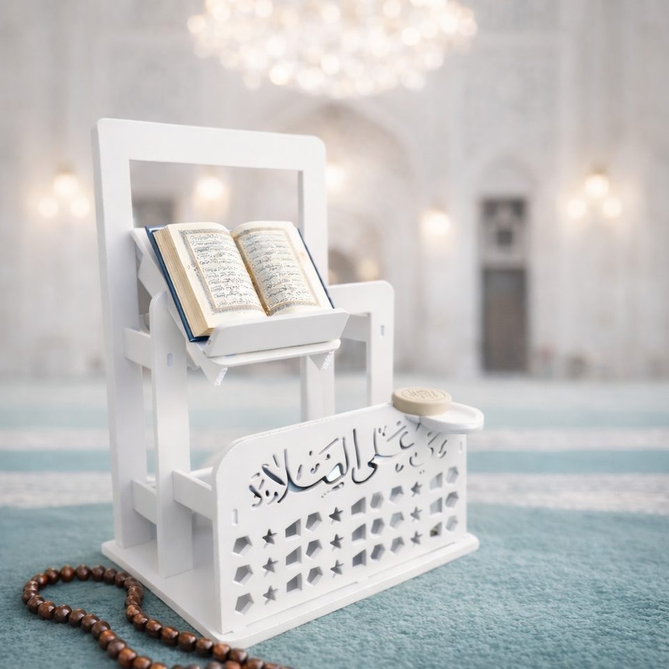 ستاند سجادة صلاة وقرآن متعدد الاستخدامات