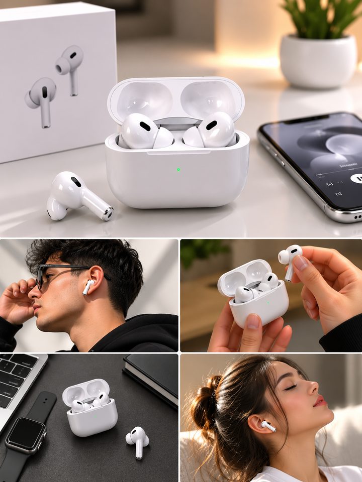 سماعة AirPods Pro ماستر كوالتي (جودة عالية ضمان سنة)