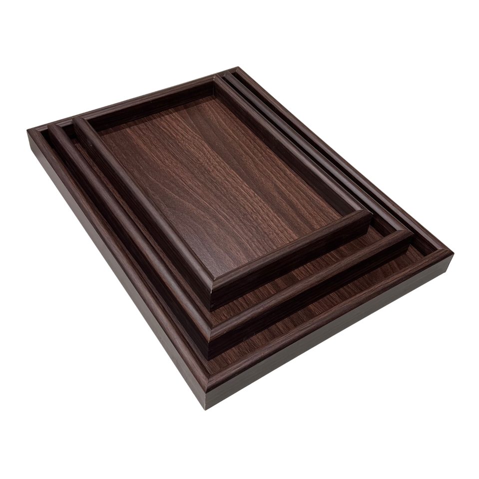 طقم صواني تقديم  MDF 3 قطع — صورة 5